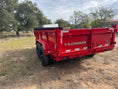 Load image into Gallery viewer, SALE - DP Platinumstar 83"x14' Eco Tandem 14k Dump RED - 1740 - J4 Trailer