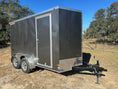 Load image into Gallery viewer, Wells Cargo 6'x12' Tandem Cargo - FT612T2 - D - GRAY 0076 - J4 Trailer
