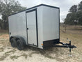 Load image into Gallery viewer, Wells Cargo 7'x12' Tandem Cargo - FT612T2 - D - SILVER PHANTOM 1561 - J4 Trailer