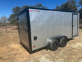 Load image into Gallery viewer, Wells Cargo 7'x16" - FT716T2 - D - SILVER/PHANTOM - Enclosed Cargo Trailer 0808 - J4 Trailer