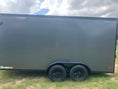 Load image into Gallery viewer, Wells Cargo 7'x16'x7' w/ Translucent Roof- RFV716T2- Charcoal Gray-5477 - J4 Trailer