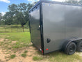 Load image into Gallery viewer, Wells Cargo 7'x16'x7' w/ Translucent Roof- RFV716T2- Charcoal Gray-5477 - J4 Trailer