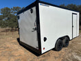 Load image into Gallery viewer, Wells Cargo 8.5'x16'x7' RFV Tandem Cargo Trailer 10K - WHITE PHANTOM - 9795 - J4 Trailer