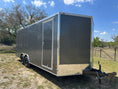 Load image into Gallery viewer, Wells Cargo 8'5"x20' Tandem Fast Trac Enclosed Cargo Trailer - FT8520T3 - D - GRAY - 3512 - J4 Trailer