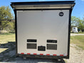 Load image into Gallery viewer, Wells Cargo MotorTrac Race Trailer 8.5'x24' Tandem Axle Trailer SILVER W BLACK OUT 1564 - J4 Trailer