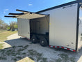 Load image into Gallery viewer, Wells Cargo MotorTrac Race Trailer 8.5'x24' Tandem Axle Trailer SILVER W BLACK OUT 1564 - J4 Trailer