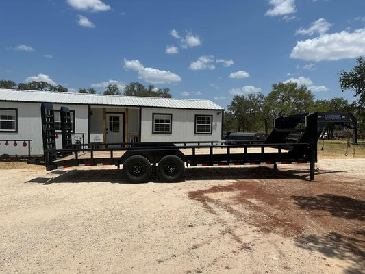 Loadtrail 83"x24' Gooseneck Carhauler w Rails 14k - 0113