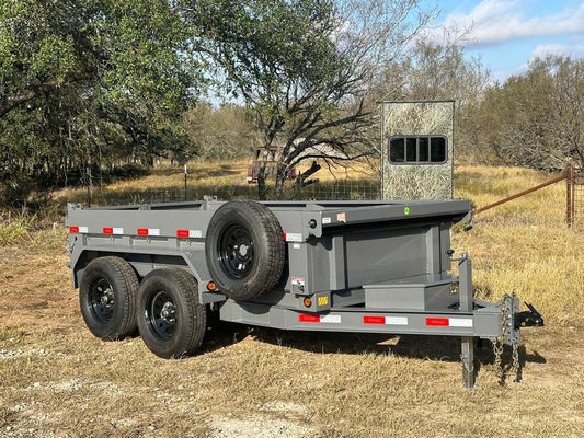Delco 60"x10' Tandem Dump- 7K - GRAY - 1655