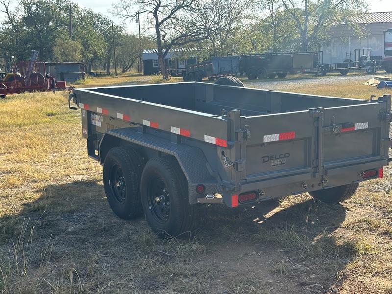 Delco 60"x10' Tandem Dump- 7K - GRAY - 1655