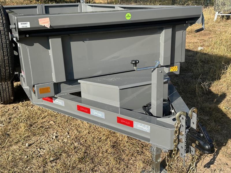 Delco 60"x10' Tandem Dump- 7K - GRAY - 1655