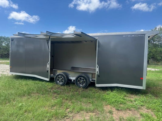 Alcom EZ Haul 102"x24' Tandem Cargo CHARCOAL - 2476