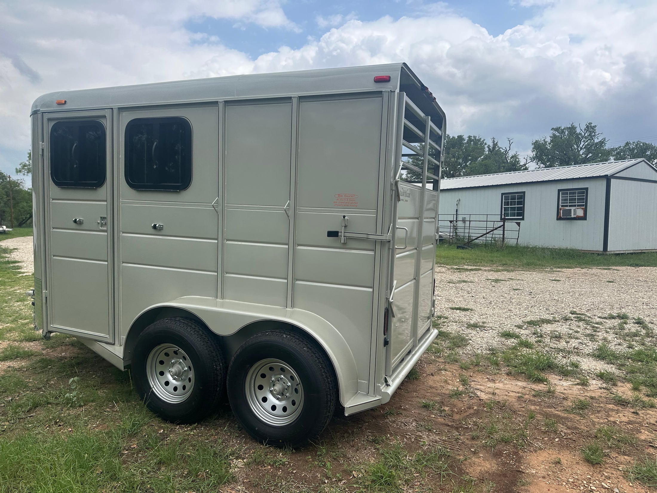 Calico 6'x13'x7' Horse Trailer GOLD - 0655