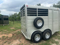 Load image into Gallery viewer, Calico 6'x13'x7' Horse Trailer GOLD - 0655
