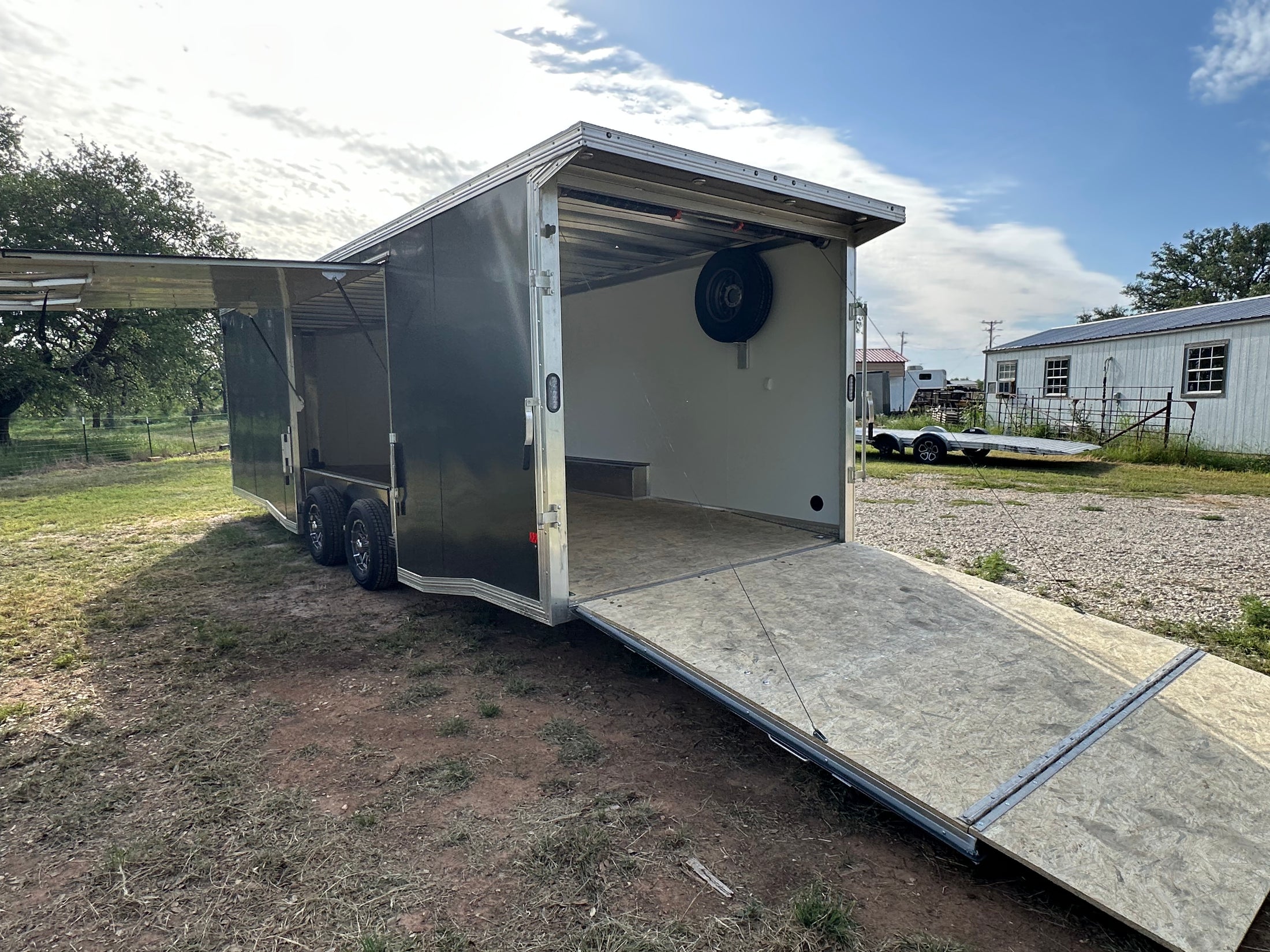 Alcom EZ Haul 102"x24' Tandem Cargo CHARCOAL - 2476