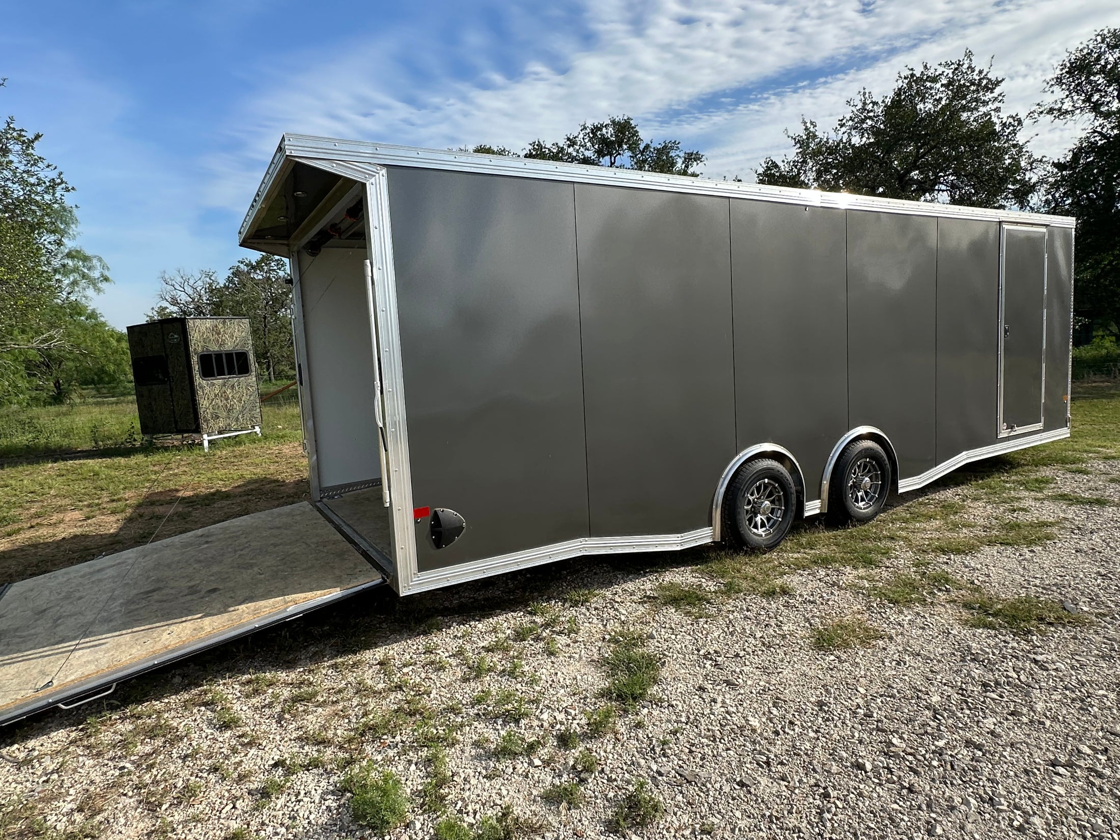 Alcom EZ Haul 102"x24' Tandem Cargo CHARCOAL - 2476