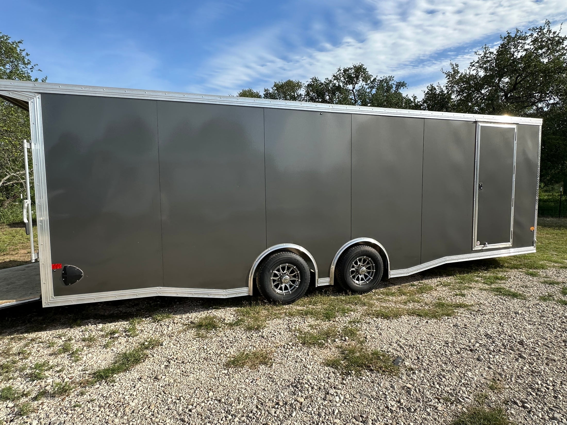Alcom EZ Haul 102"x24' Tandem Cargo CHARCOAL - 2476