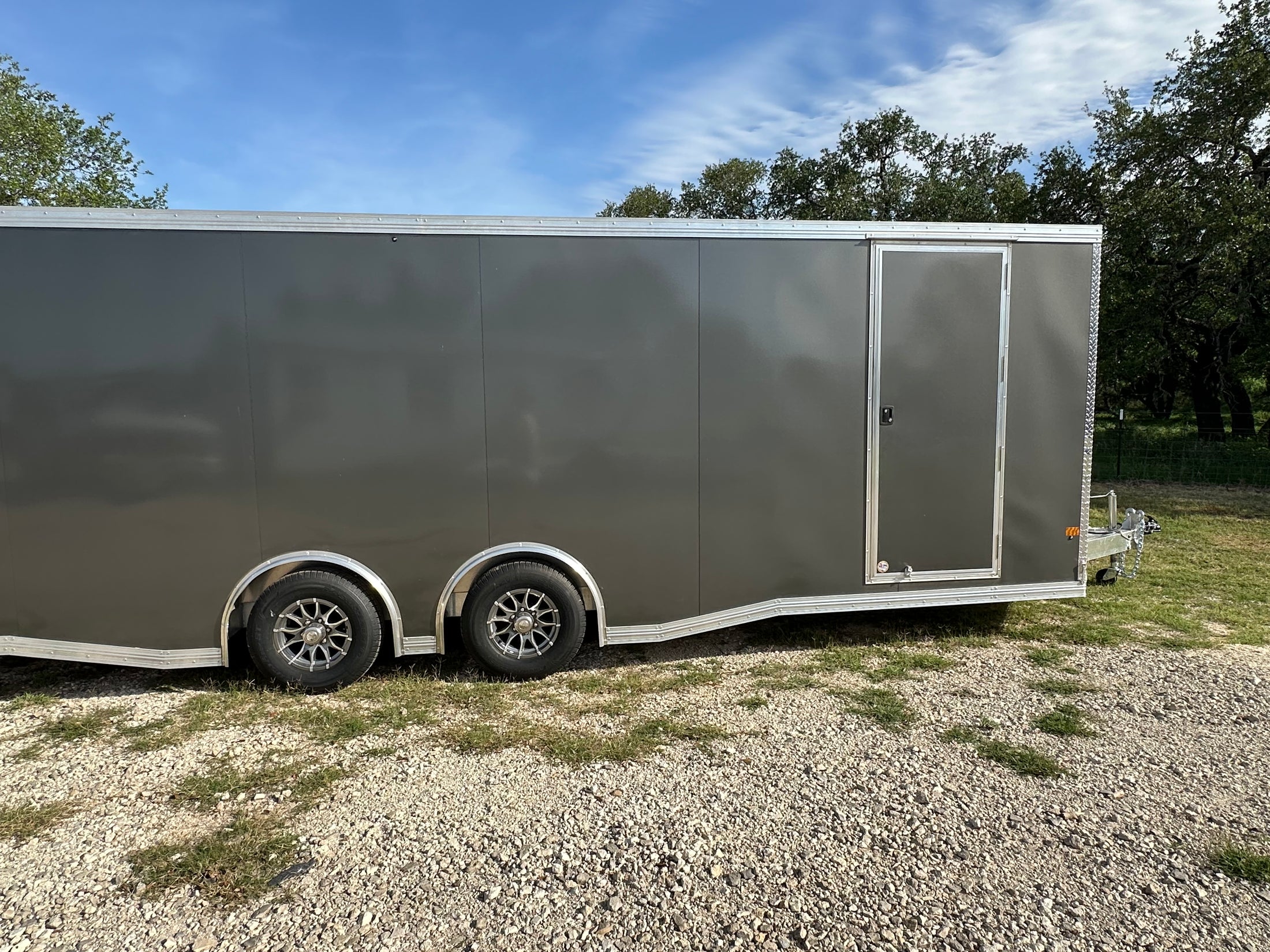Alcom EZ Haul 102"x24' Tandem Cargo CHARCOAL - 2476