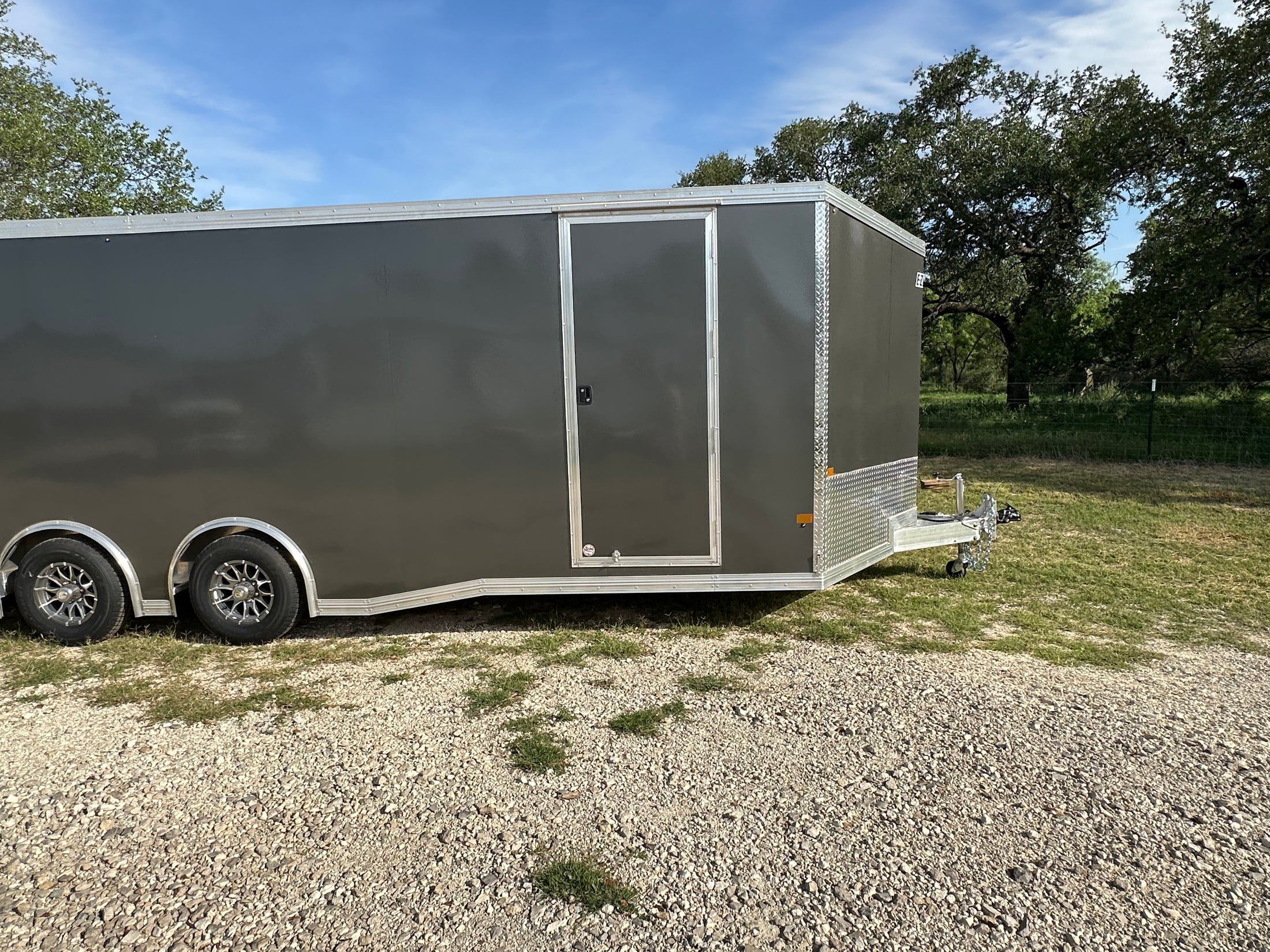 Alcom EZ Haul 102"x24' Tandem Cargo CHARCOAL - 2476