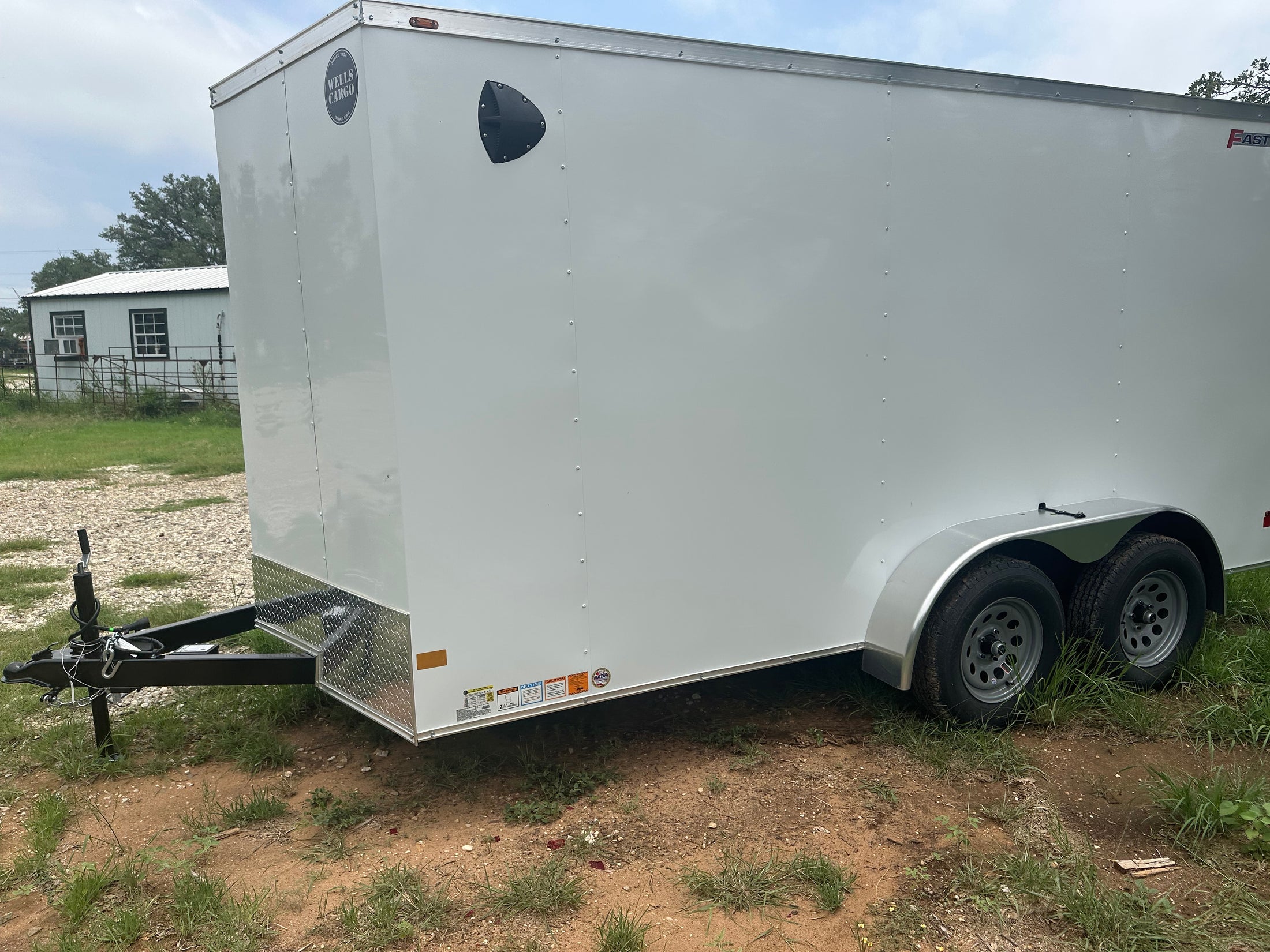Wells Cargo 7'x14' Tandem Cargo - WHITE - 4090