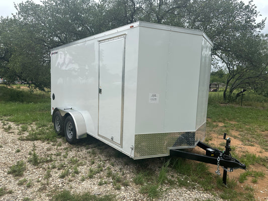 Wells Cargo 7'x14' Tandem Cargo - WHITE - 4090