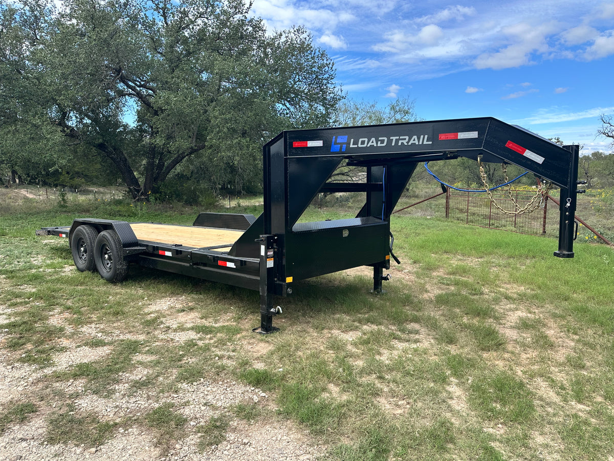 LoadTrail 83"x20' Gooseneck Tilt Tandem BLACK 5351