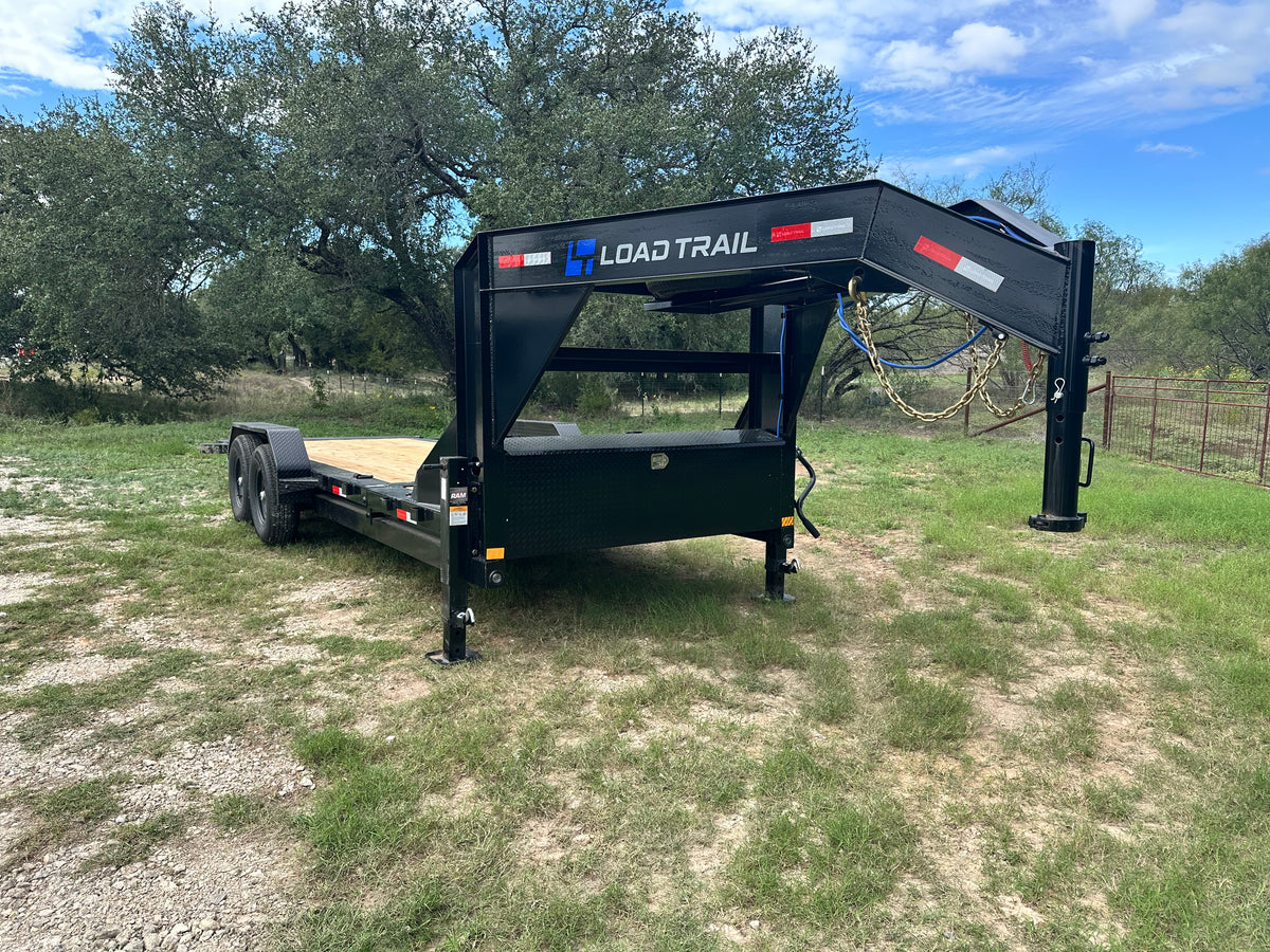 LoadTrail 83"x20' Gooseneck Tilt Tandem BLACK 5351
