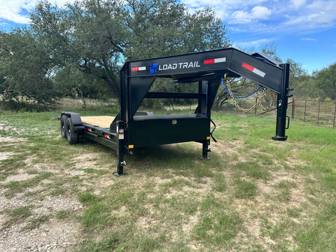 LoadTrail 83"x20' Gooseneck Tilt Tandem BLACK 5351