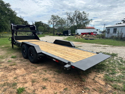 LoadTrail 83"x20' Gooseneck Tilt Tandem BLACK 5351