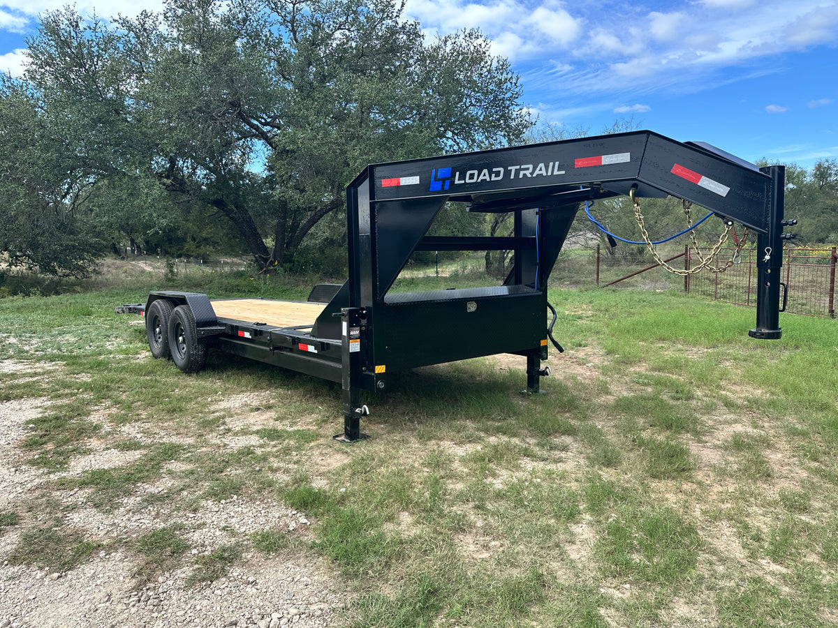 LoadTrail 83"x20' Gooseneck Tilt Tandem BLACK 5351