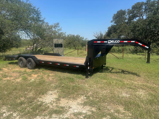 Delco 102"x24' Gooseneck Carhauler 14k - 1431