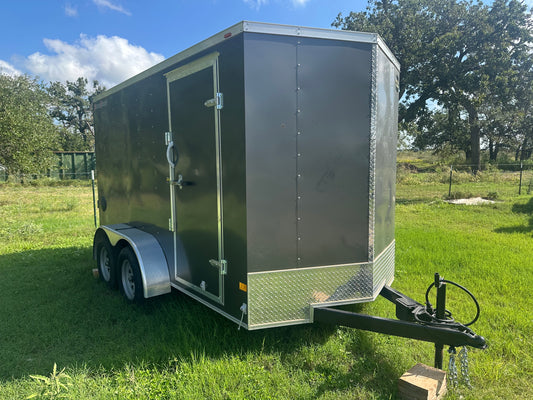 USED Wells 6'x12' Tandem Cargo  -GRAY - 2793