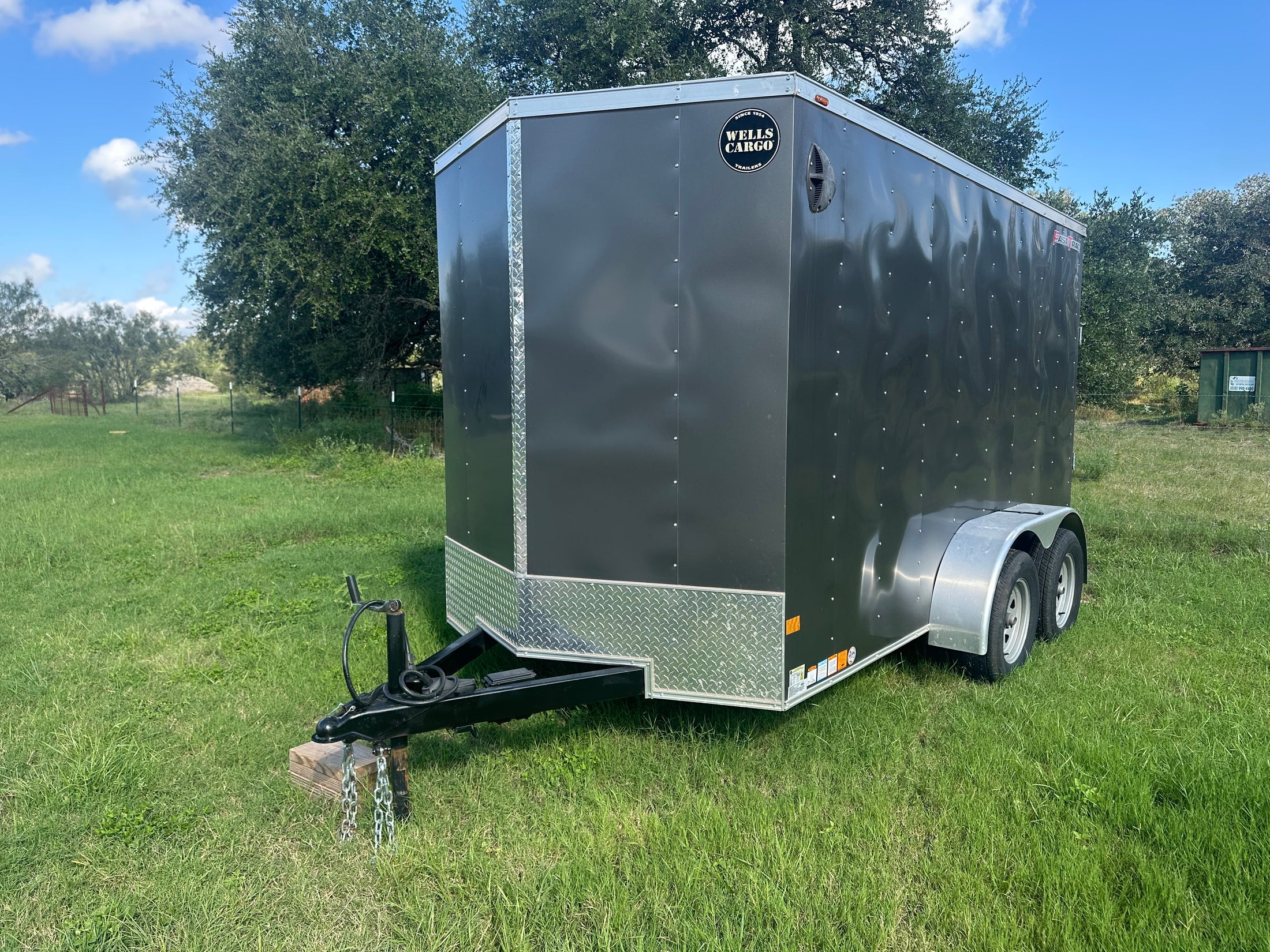 USED Wells 6'x12' Tandem Cargo  -GRAY - 2793
