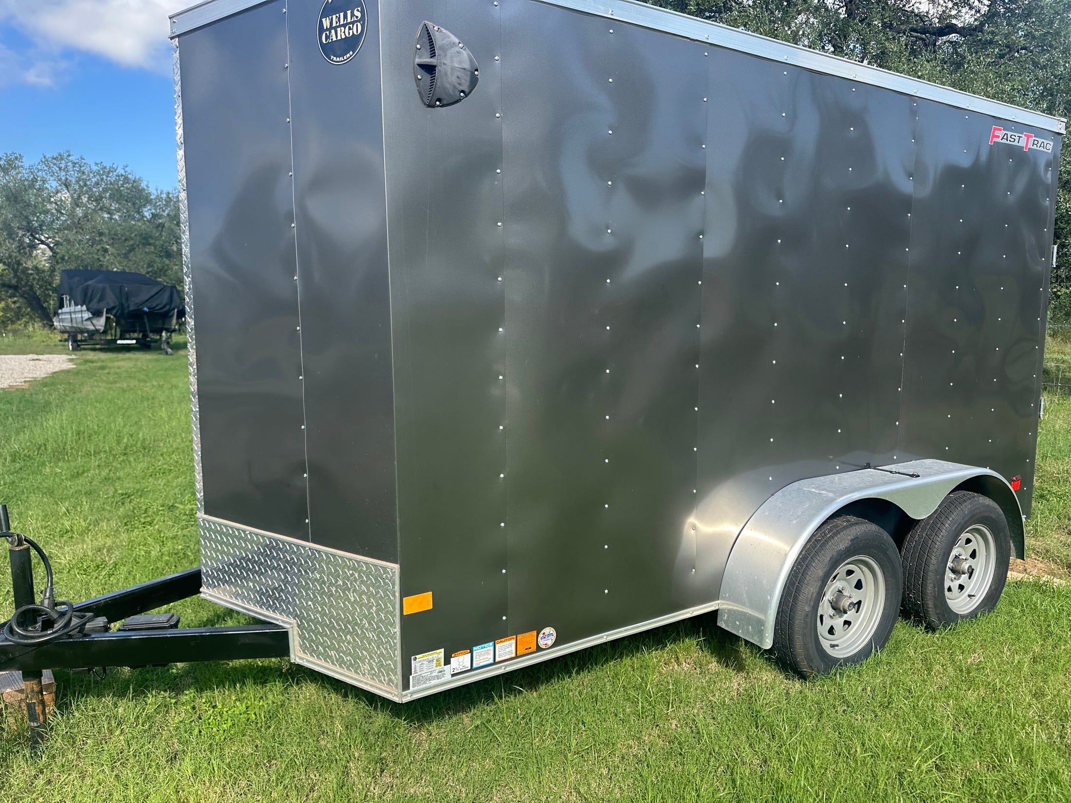 USED Wells 6'x12' Tandem Cargo  -GRAY - 2793