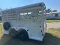 Load image into Gallery viewer, WW 5'x14' Livestock Trailer WHITE - 8206
