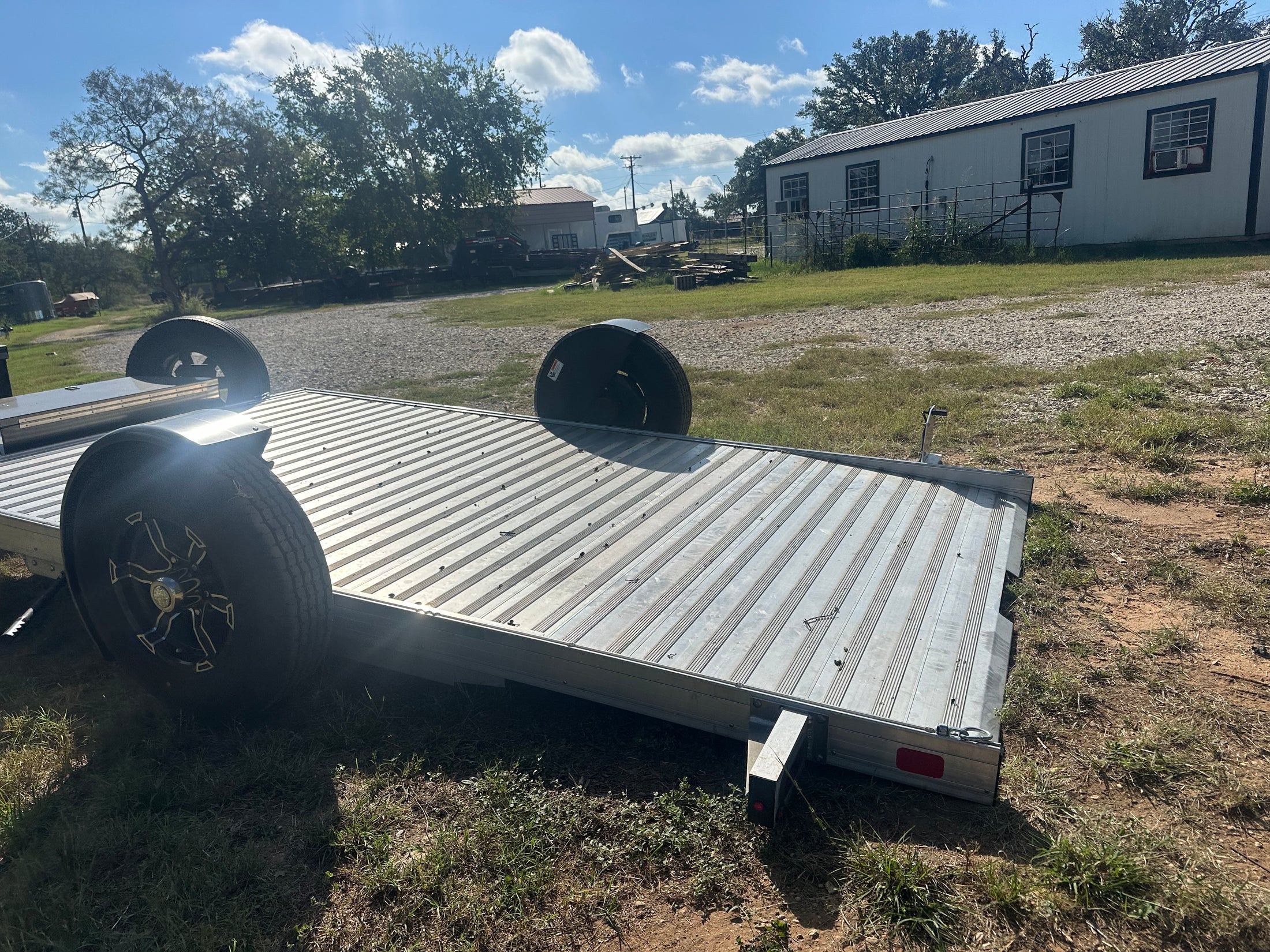 SALE Timpte -78"x12' Power Tilt Aluminum Singe Axle Carhauler - 2278