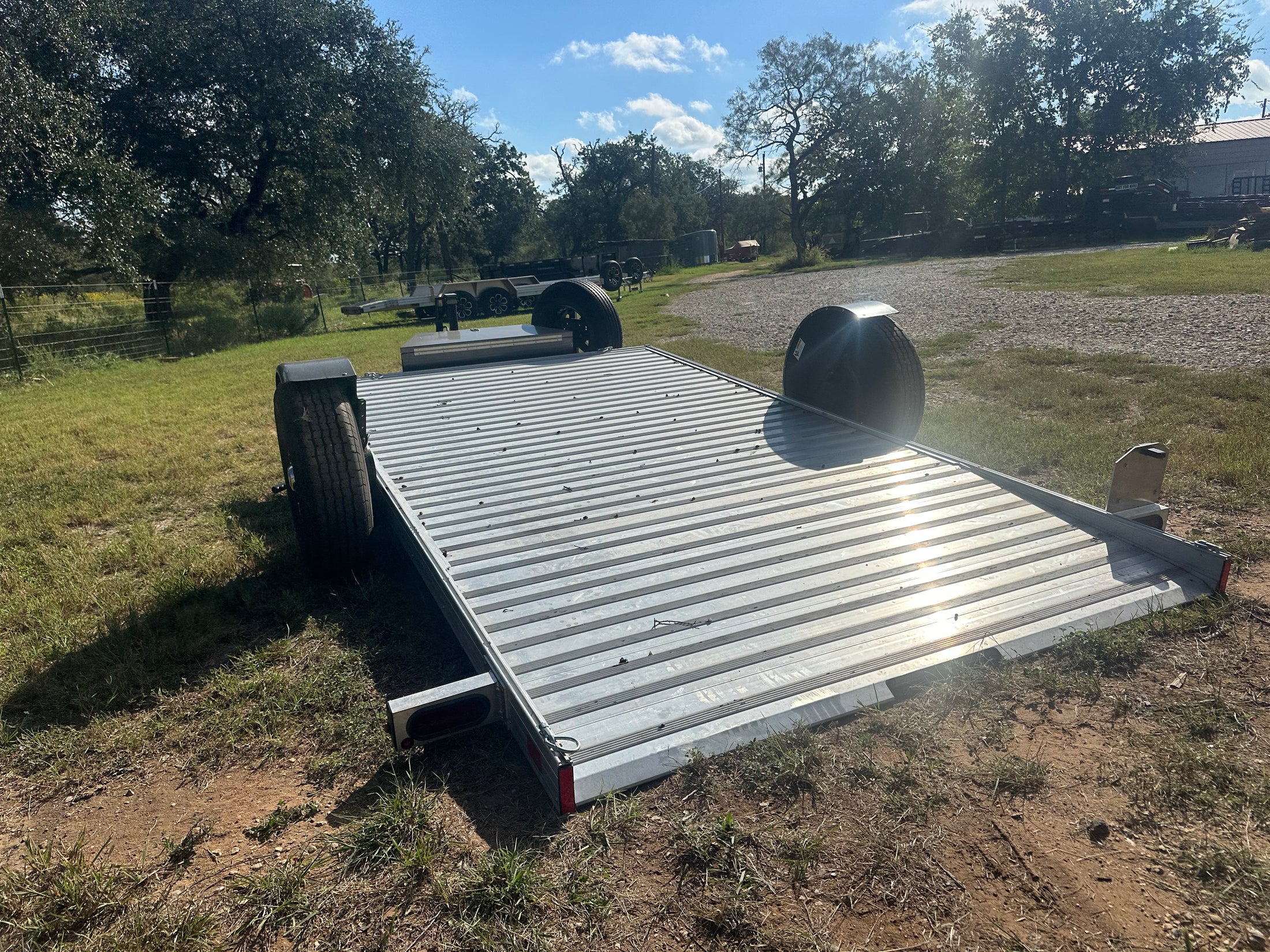 SALE Timpte -78"x12' Power Tilt Aluminum Singe Axle Carhauler - 2278