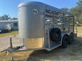 Load image into Gallery viewer, WW 5'X14' Livestock Trailer SILVER - 8204
