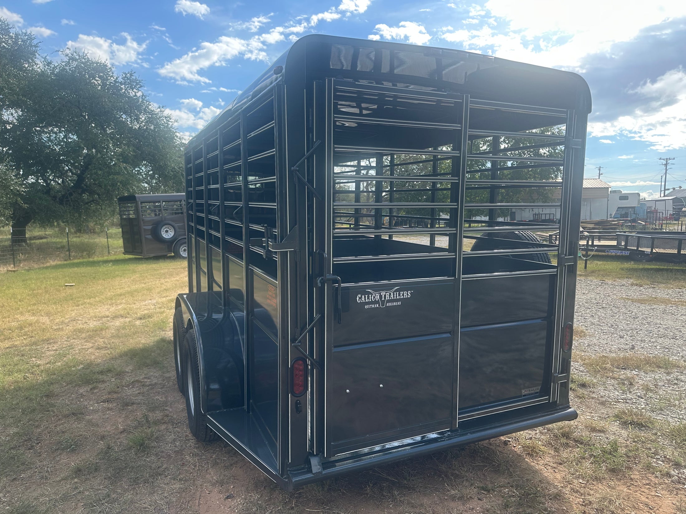 Calico 6'x16'x6'6&quot;Livestock Bumper Pull Trailer-- Dark Slate Gray- 0175 Calico