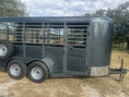 Load image into Gallery viewer, Calico 6'x16'x6'6"Livestock Bumper Pull Trailer-- Dark Slate Gray- 0175 Calico
