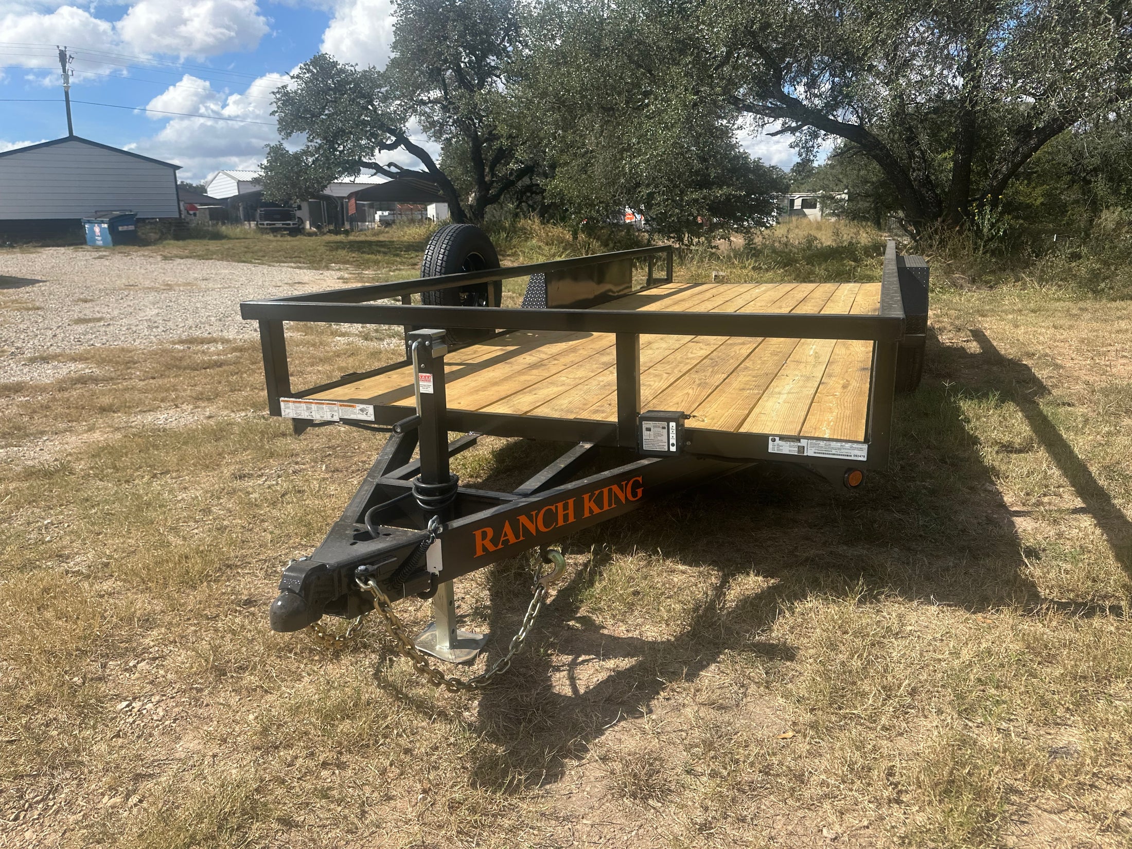Ranch King 6'10"x20' Tandem Utility 10k RAMPS - 2478