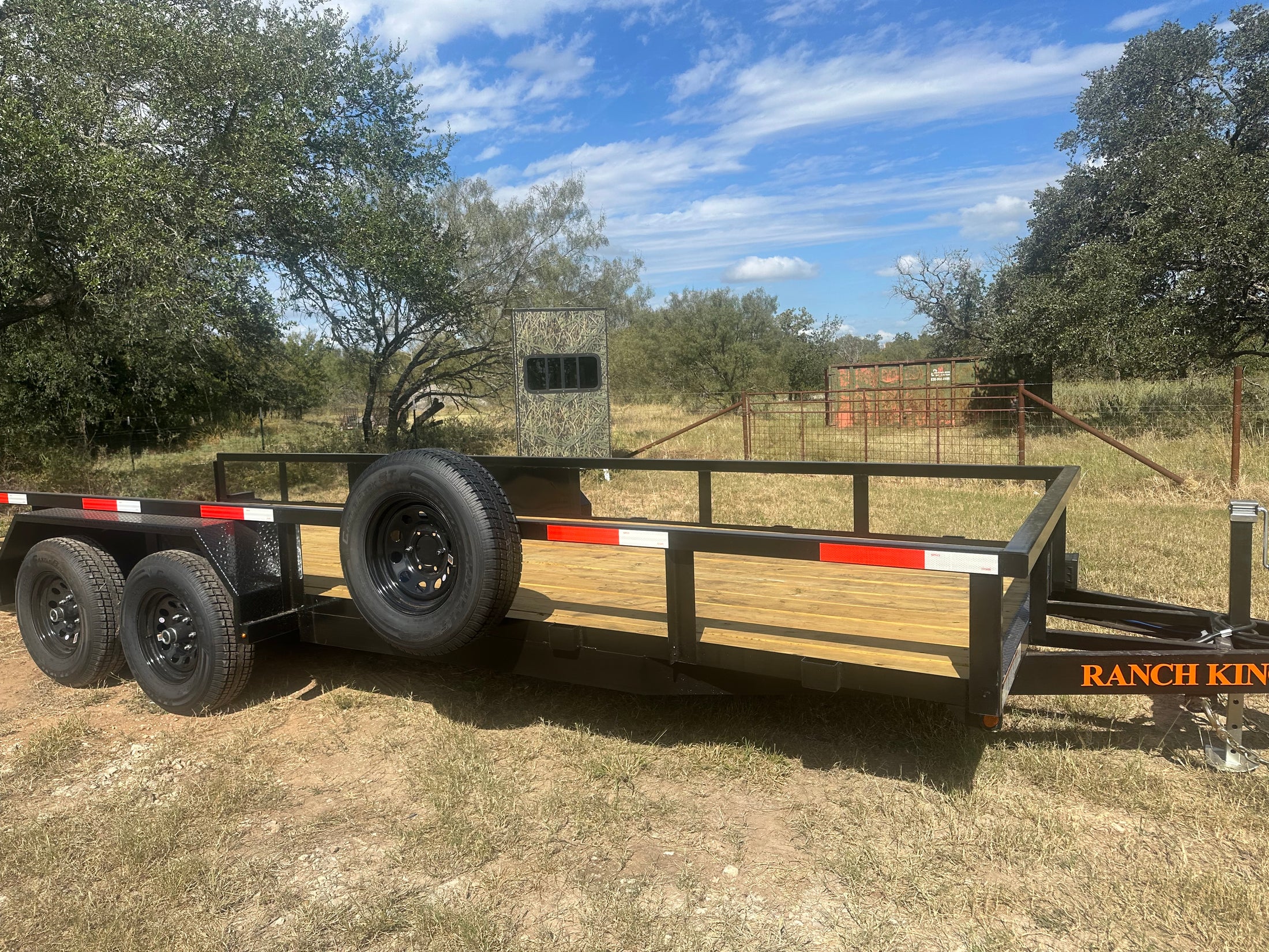 Ranch King 6'10&quot;x20' Tandem Utility 10k RAMPS - 2478 Ranch King