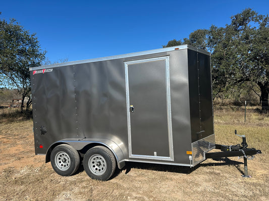 Wells Cargo 6'x12' Tandem Enclosed Cargo - FT612T2-D - SILVER - 0074
