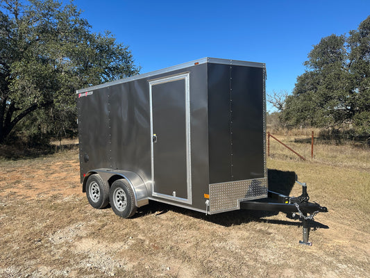 Wells Cargo 6'x12' Tandem Enclosed Cargo - FT612T2-D - SILVER - 0074