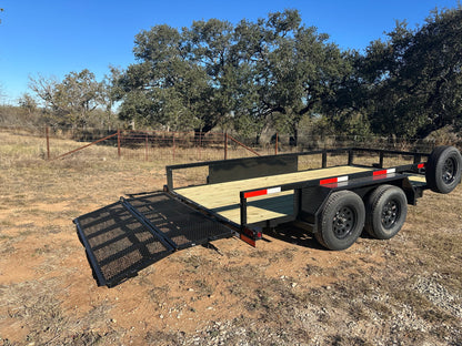 Ranch King 6'10"x14' Tandem Utility Trailer BIFOLD GATE - 4402
