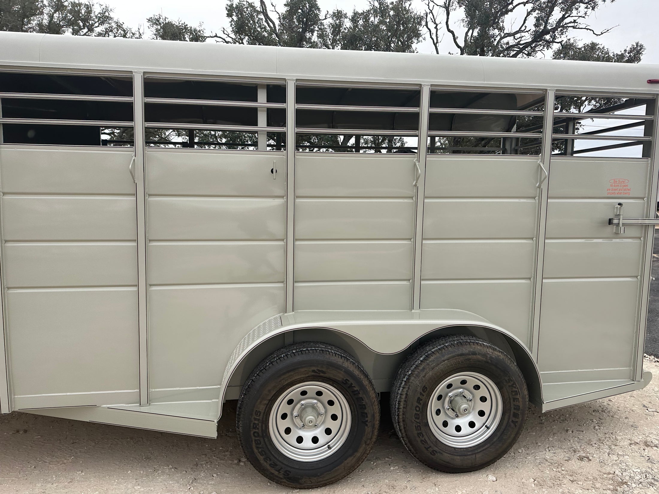 Calico 6'x16'x6'6" Livestock Tandem Axle 7K Trailer PUEBLO GOLD -1053