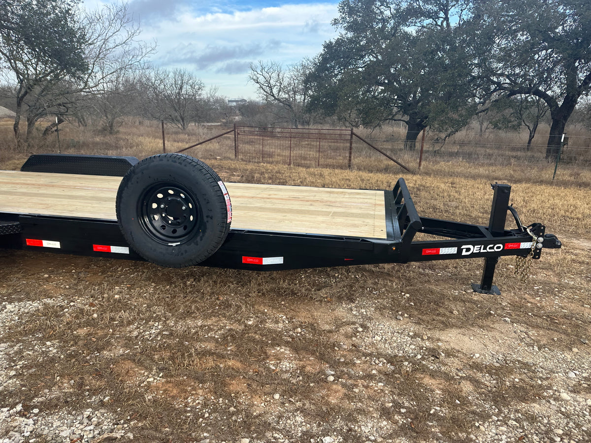 SALE Delco 83"x22' Carhauler 14K Tandem Trailer- BLACK 4465