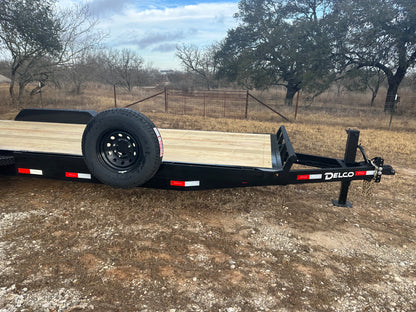 SALE Delco 83"x22' Carhauler 14K Tandem Trailer- BLACK 4465