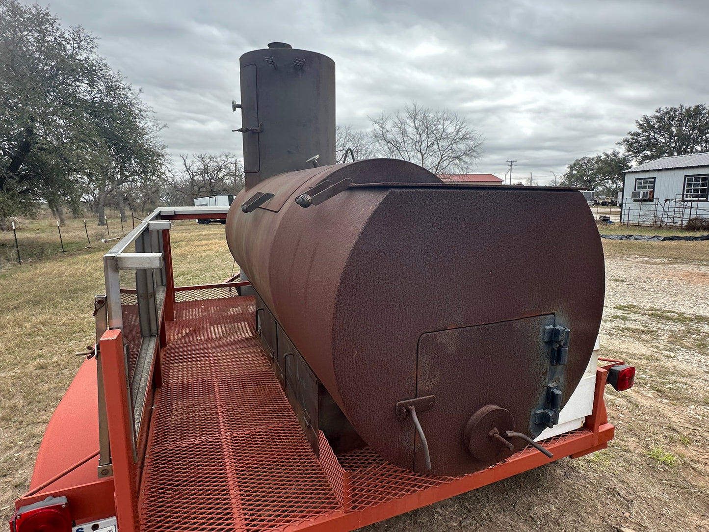 USED BBQ Pit Tandem Trailer