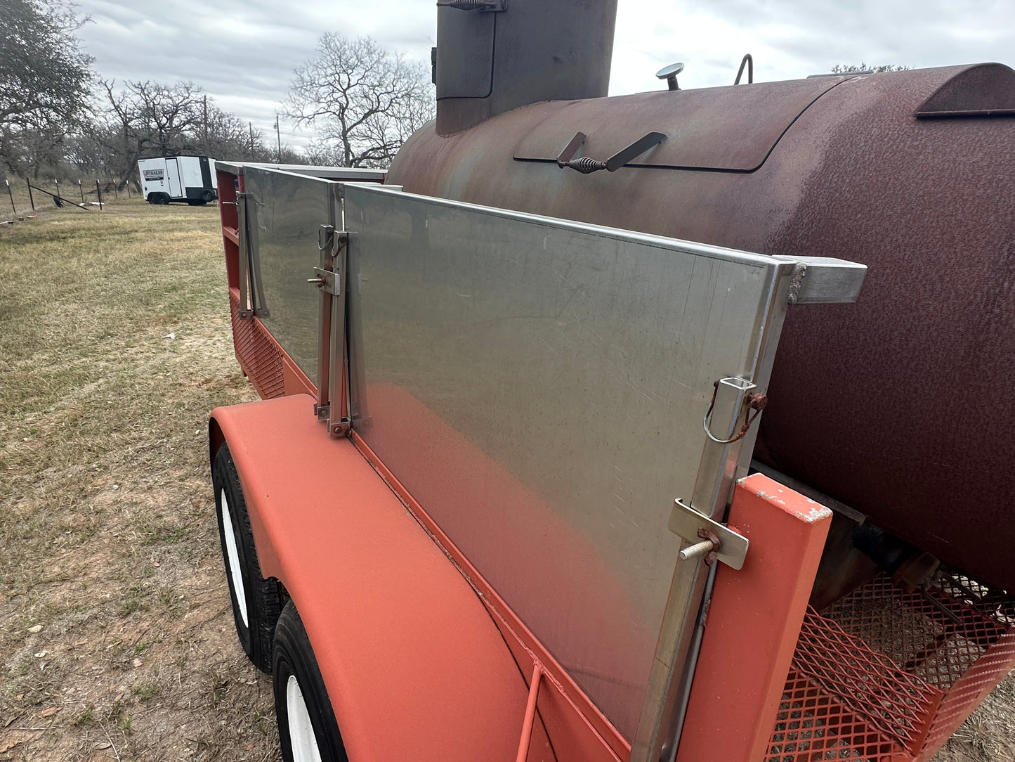 USED BBQ Pit Tandem Trailer