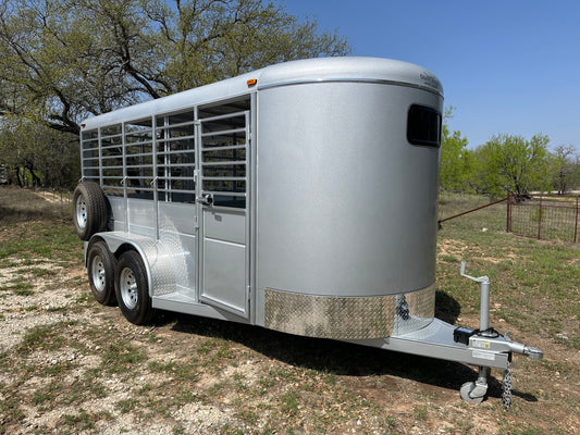 Calico 6x16x6'6" Livestock Trailer SILVER - 0027